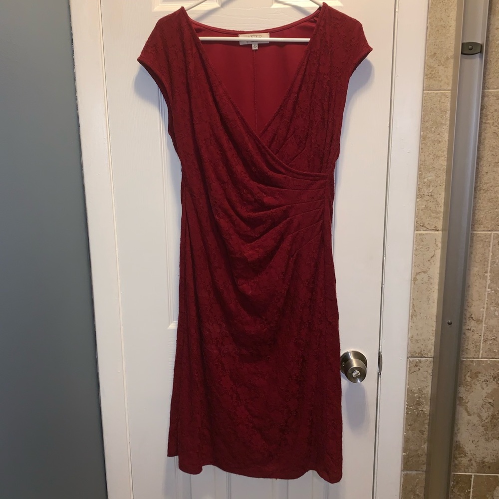 Kasper Burgundy Dress